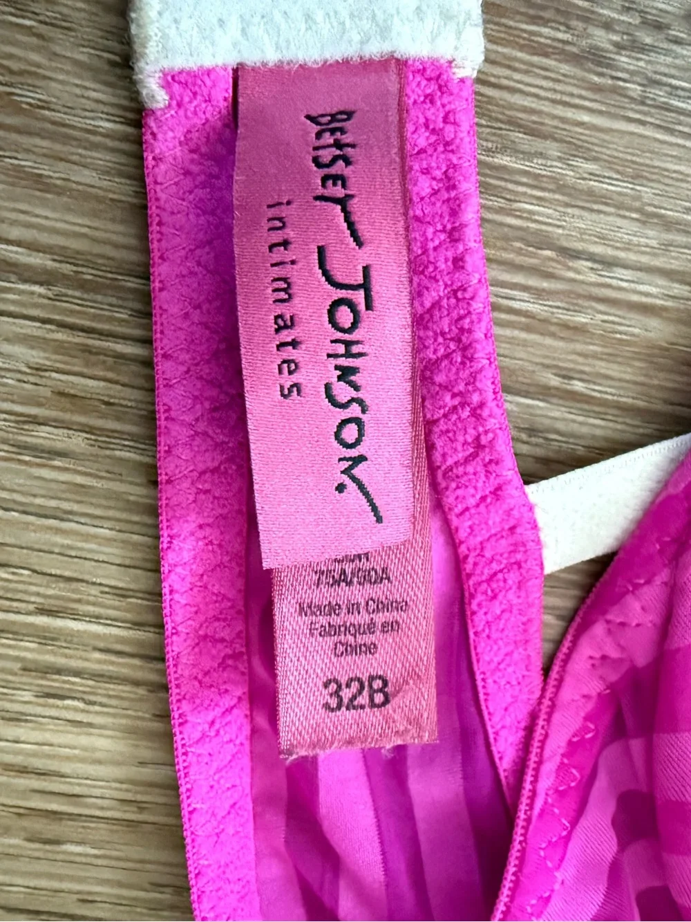 Vintage 90s Betsey Johnson Stocking Stripe Bra 32B